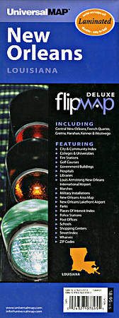 New Orleans "Flipmap" Louisiana, America.