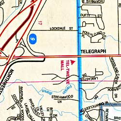 Oakland County Street ATLAS, Michigan, America.