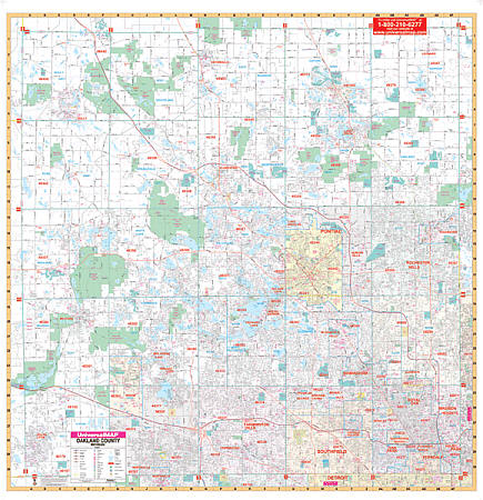 Oakland WALL Map.