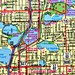 ORLANDO "Flipmap" Florida, America.