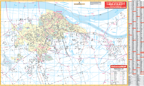 Paducah WALL Map.