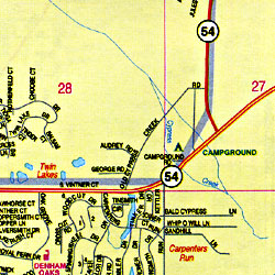 Dade City, Zephyr Hills and Pasco County "East", Florida, America.