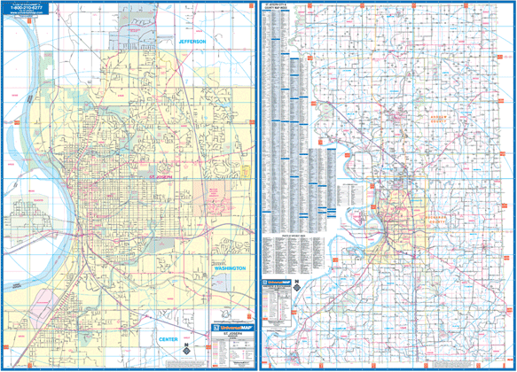 St. Joseph WALL Map.