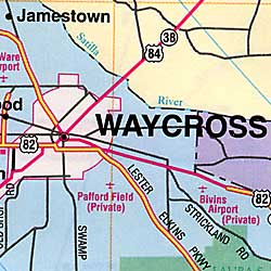 Waycross and Ware County, Georgia, America.