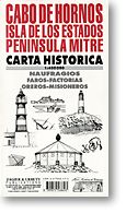 Cabo De Hornos Historical Map, Chile.