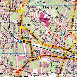 Austria Shaded Relief Tourist Road ATLAS.