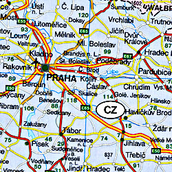 Austria, Germany, and Switzerland Shaded Relief Tourist Road ATLAS.