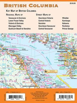 British Columbia "Easy to Read" Map Book, Canada. 126 Pages.