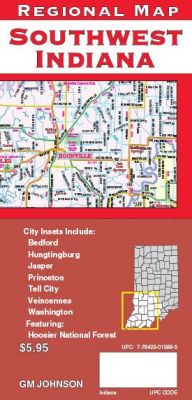 Southwest Regional Road and Tourist Map, America.