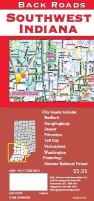 Southwest Regional Road and Tourist Map, America.