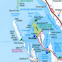 Western Australia Handy State, Road and Tourist Map, Australia.