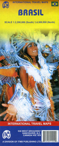 Brazil Tour Map Brazil Road and Physical Travel Reference Map. 7th Edition.