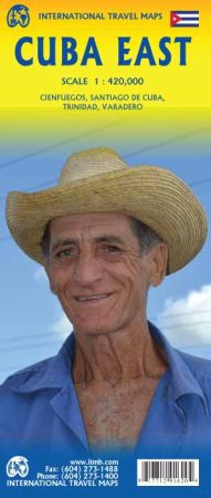 Cuba East Road and Physical Travel Reference Map. – Great Journeys, Inc.