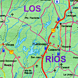 Ecuador Road and Physical Travel Reference Map. 7th Edition.