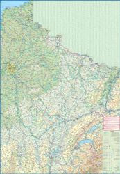 France North, Rail and Bike Physical and Travel Reference Map. 