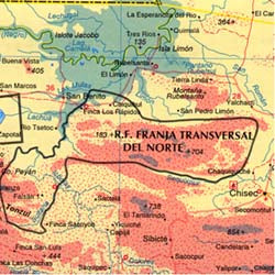 Guatemala Road and Travel Reference Physical Map.