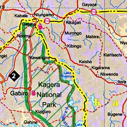 Tanzania Road and Travel Reference Physical Map.