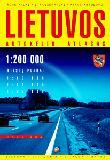 Lithuania Tourist Road Atlas.  Scale 1:200,000.