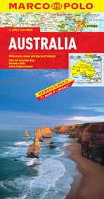 Australia Road and Tourist Map. Marco Polo edition.