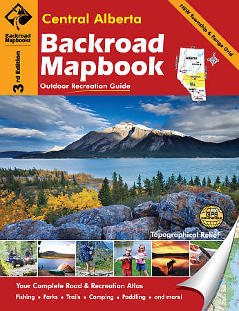 Alberta Central Map Book, Road and Recreation ATLAS, Canada.