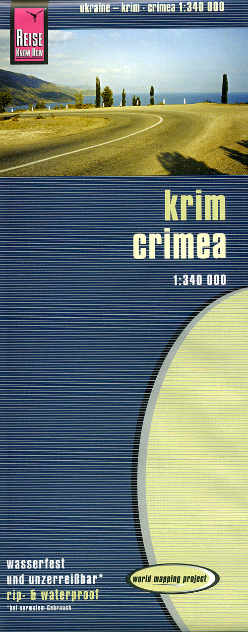 Crimea Road and Topographic Tourist Map.