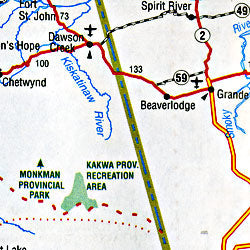 Alaska City Street map, America.