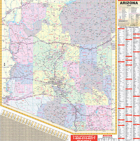 Arizona WALL Map.