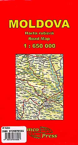 Moldova Road and Tourist Map.