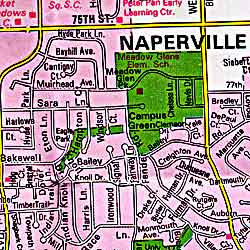 Aurora and Naperville, Illinois, America.