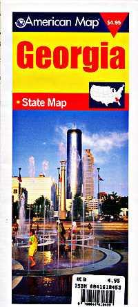 Georgia "Travelvision" Road and Tourist Map, America.