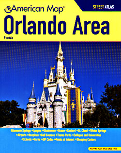 ORLANDO Street ATLAS, Florida, America.