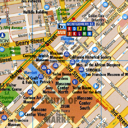 California North Road and Tourist Map.