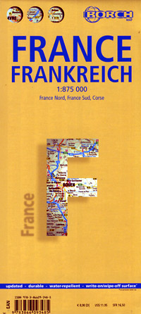 Borch France Road Map, Travel, Tourist, Detailed, Street.