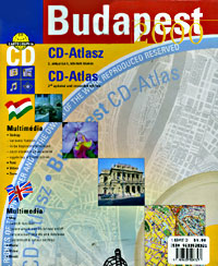 BUDAPEST Street ATLAS with CD-ROM, Hungary.