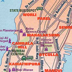 India, Pakistan, Bangladesh, and Sri Lanka, Road and Tourist Map.