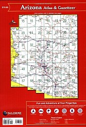 Arizona Road, Topographic, and Shaded Relief Tourist ATLAS and Gazetteer, America.