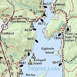 Idaho Road, Topographic, and Shaded Relief Tourist ATLAS and Gazetteer, America.