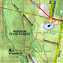 Massachusetts Road, Topographic, and Shaded Relief Tourist ATLAS and Gazetteer, America.