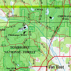 Mississippi Road, Topographic, and Shaded Relief Tourist ATLAS and Gazetteer, America.