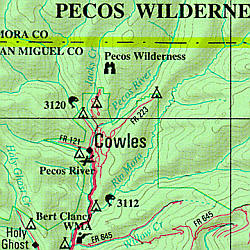 New Mexico Road, Topographic, and Shaded Relief Tourist ATLAS and Gazetteer, America.