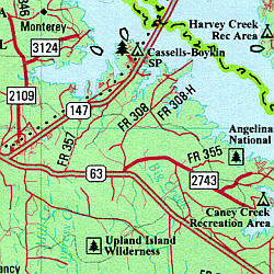 Texas Road, Topographic, and Shaded Relief Tourist ATLAS and Gazetteer, America.