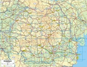 Romania Tourist Road Atlas.