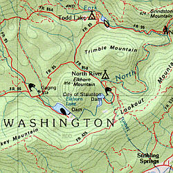 Virginia Road, Topographic, and Shaded Relief Tourist ATLAS and Gazetteer, America.