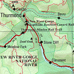 West Virginia Road, Topographic, and Shaded Relief Tourist ATLAS and Gazetteer, America.