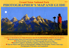 Grand Teton National Park, Road and Recreation Map (Photograph), Wyoming, America.