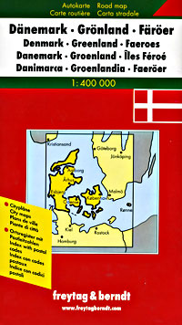 Denmark Road and Shaded Relief Tourist Map.