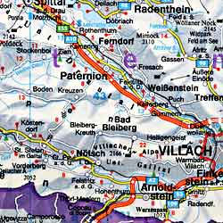 Freytag-Berndt Italy Road Map, Travel, Tourist, Detailed, Driving.