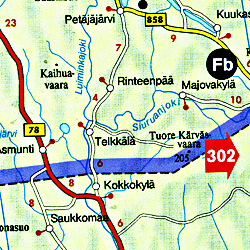 Scandinavia (Denmark, Norway, Sweden and Finland) Tourist Road ATLAS.