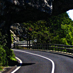 Switzerland Road and Shaded Relief Tourist Map.