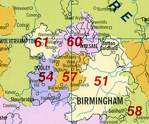 Great Britain "New Counties" Road and Tourist Map.